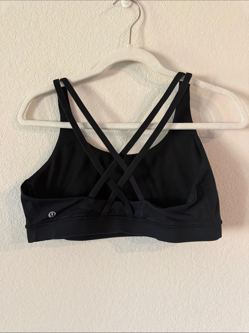lululemon athletica Black Strappy Cross-Back Sports Bra